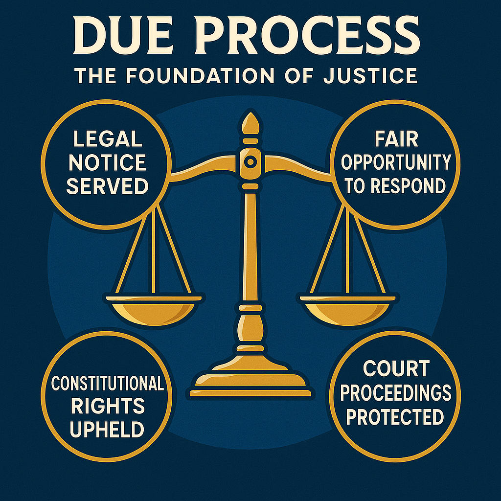 Due process legal concept - Foundation of justice